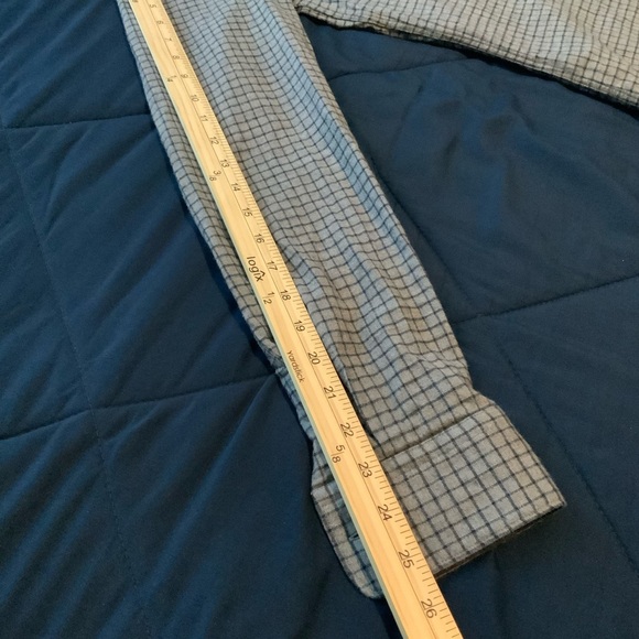 Hugo Boss Black and Gray winter long sleeve button up shirt, S - Picture 4 of 7